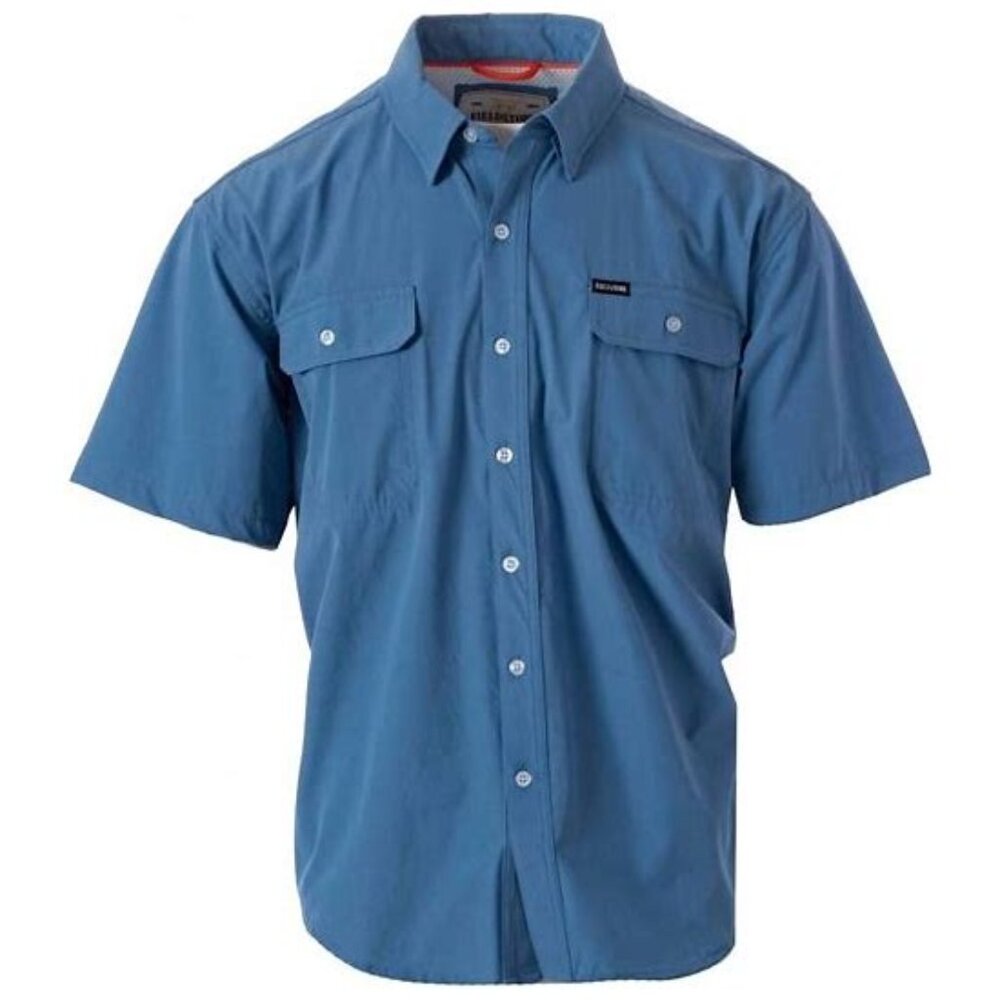 NWT Fieldstone M's Sportsman Button Down- Blue